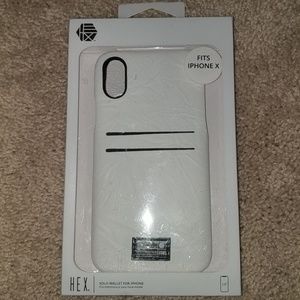 HEX iPhone X phone case wallet cover